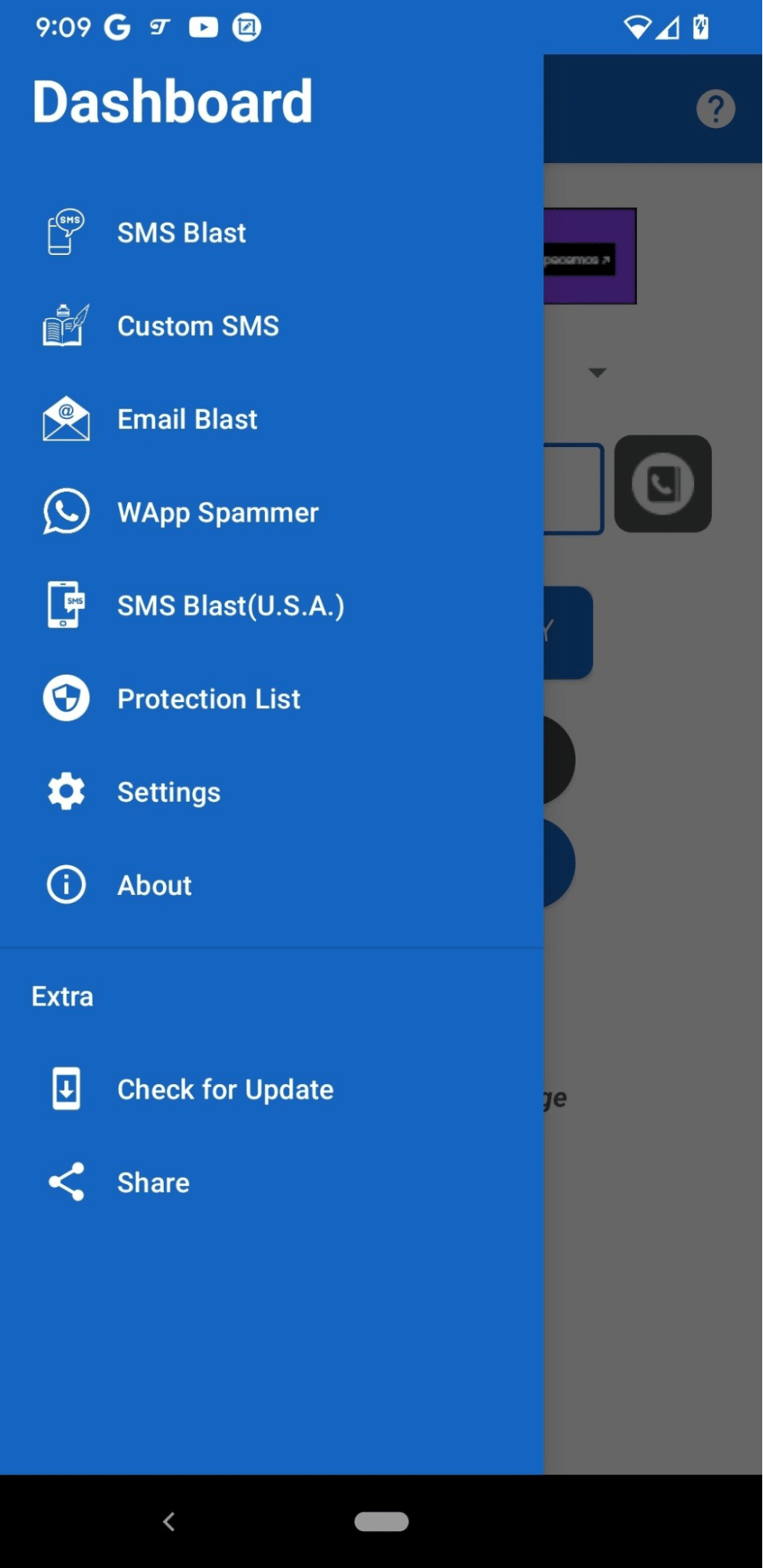 Bombitup protection list feature 